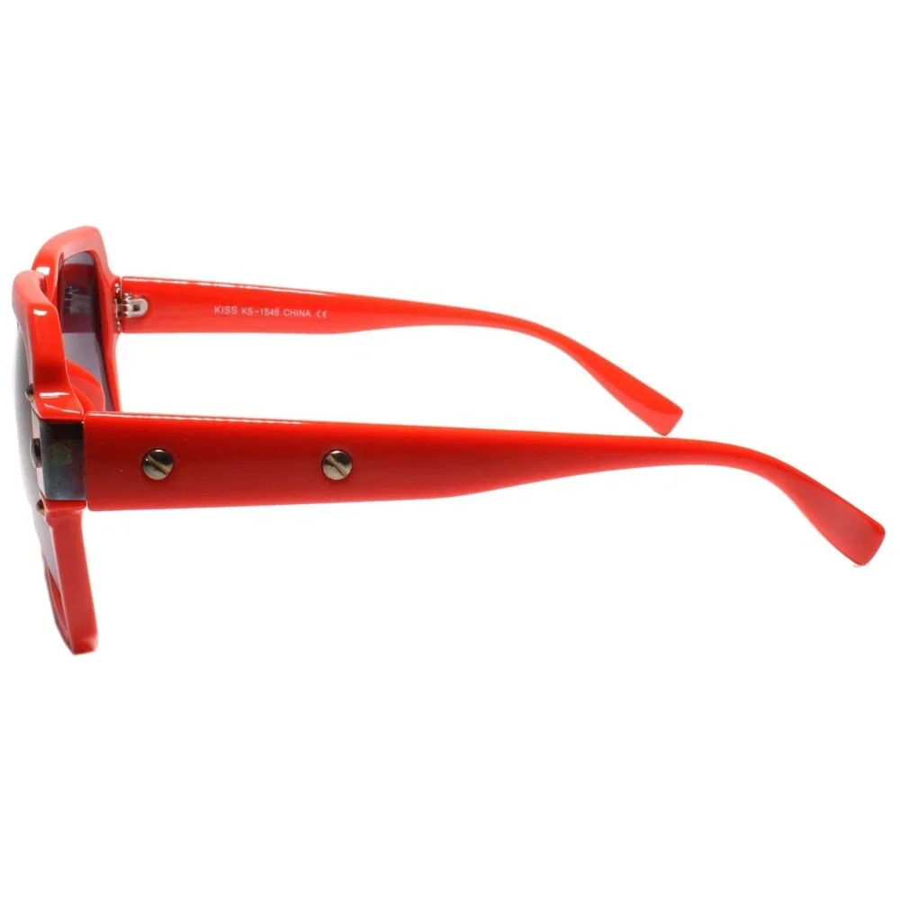 Classic 80s Vintage Gangster Hip Hop Rapper Style Sun Glasses Red Frame
